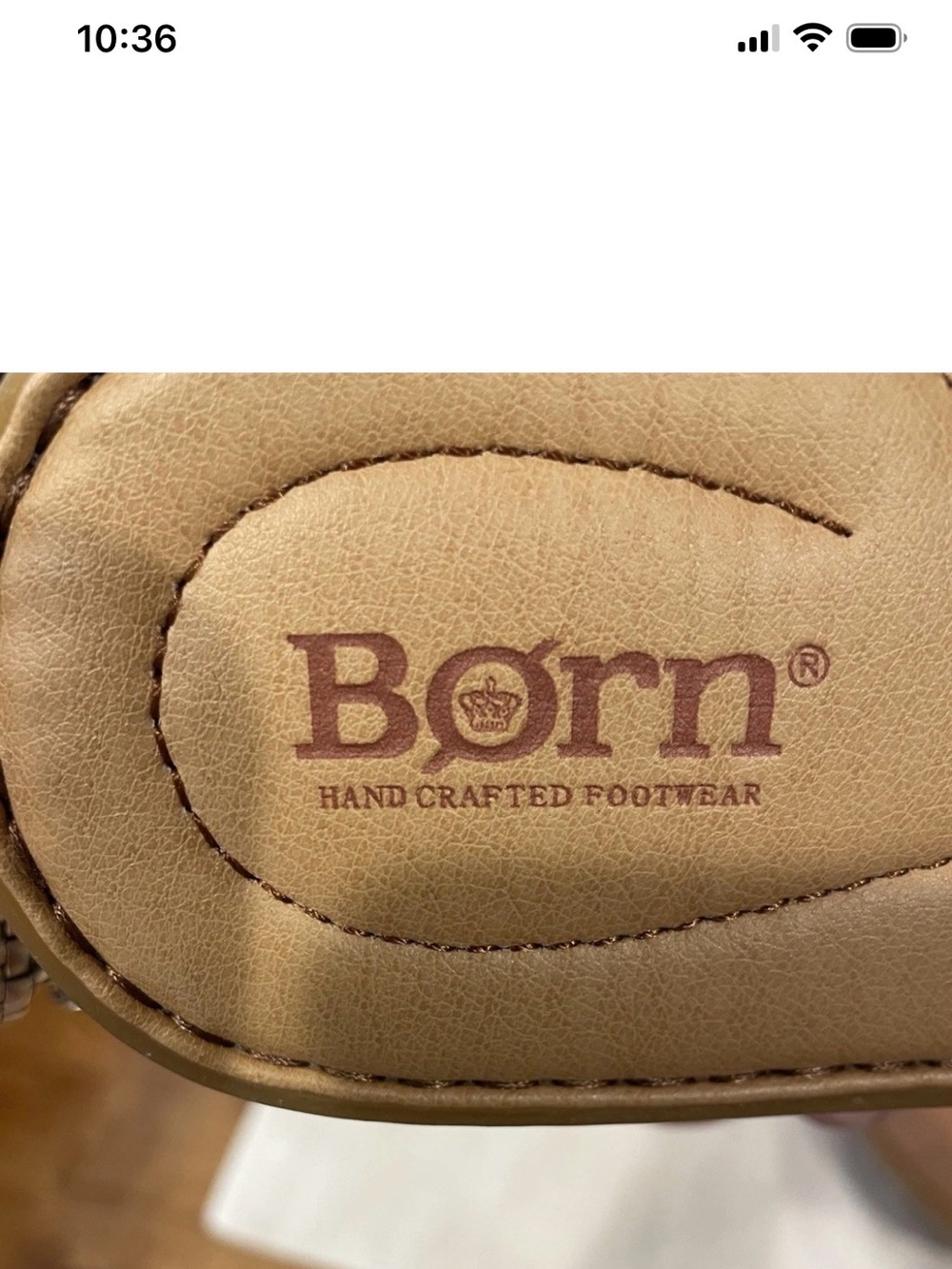 Børn Izabel Women’s Brown Leather Slide Sandals - Picture 6 of 6